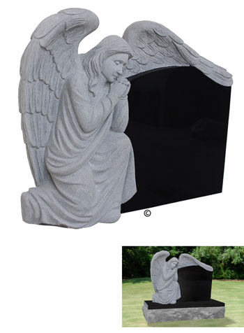Praying Angel Headstone 1