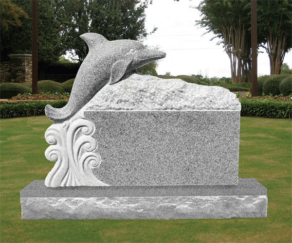 Dolphin Headstone 3