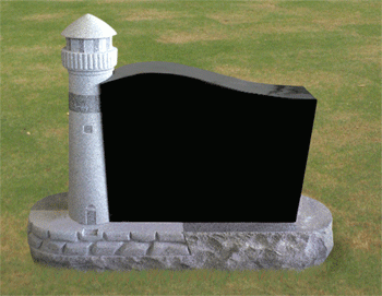 Lighthouse Headstone