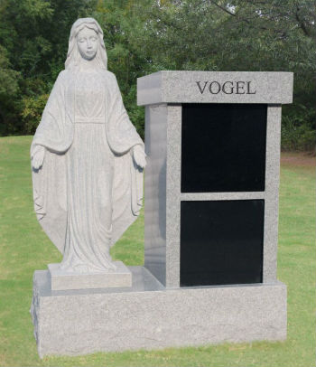 niche columbarium cremation two vertical benches memorial bench niches pedestal columbariums columbaria standard monuments memorials clearstreammonuments single detail enlarge