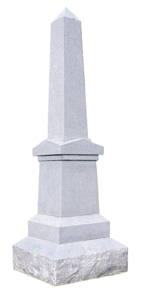 Gray Fancy Obelisk displayed on a white background. Standard color options shown below.