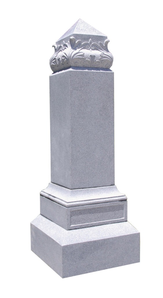 Leaf Top Obelisk cremation
