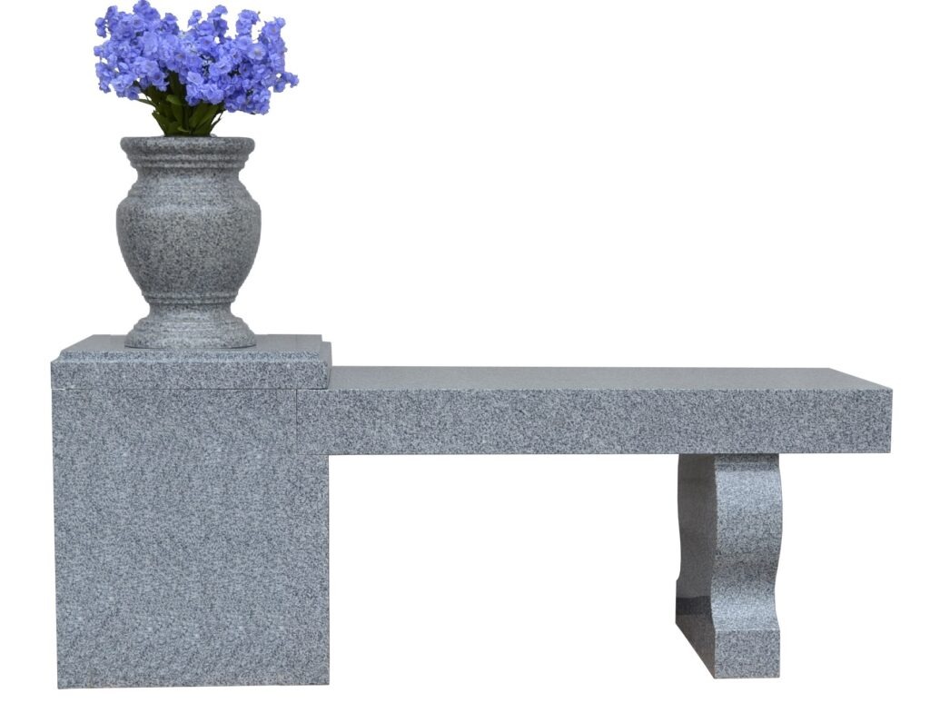 Cremation Bench with Pedestal Leg