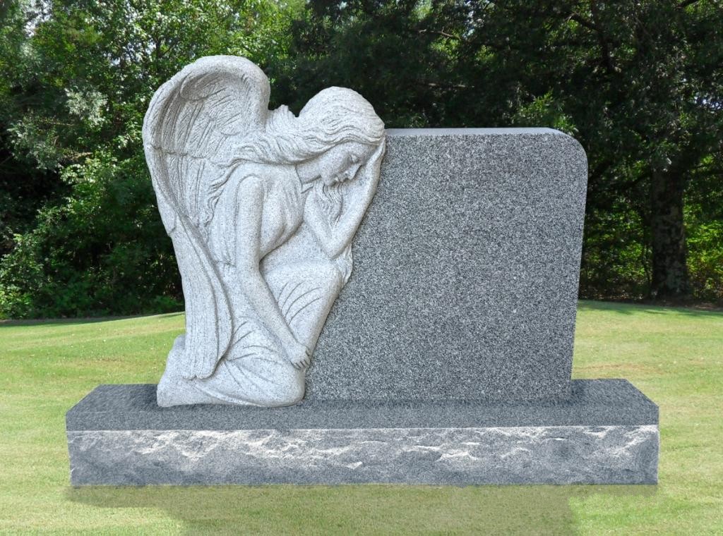 Grieving Angel on Rock