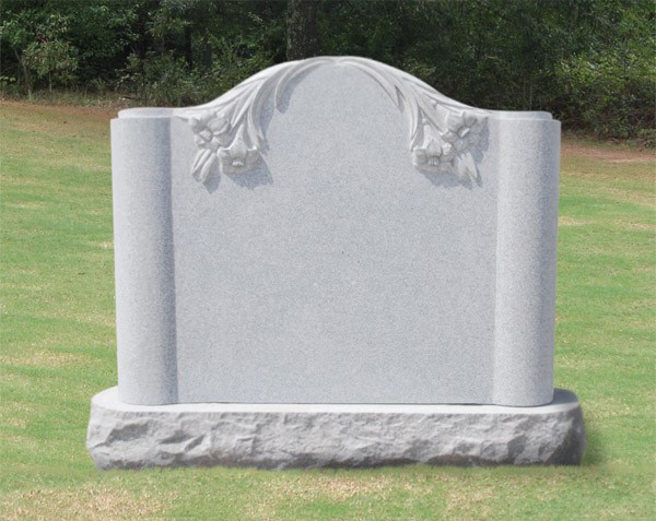 Clear Stream Monuments | Classic Serp Headstone 8 Classic Serp Headstone 8 - Image 2